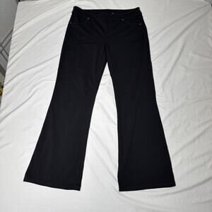 Athleta Y2K Black Flare Yoga Pants With Pockets - Size Large